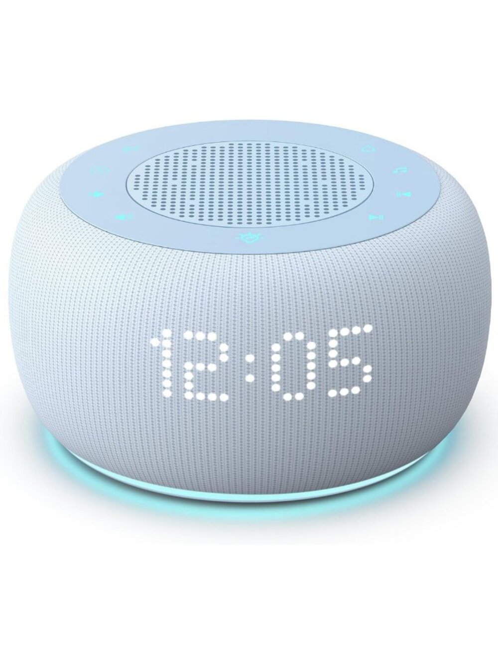 Sound Machine Alarm Clock with Bluetooth Speaker - White Noise & Sleep Aid
